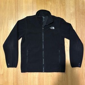 Black NorthFace Fleece Zip-Up Jacket Size Men’s Small